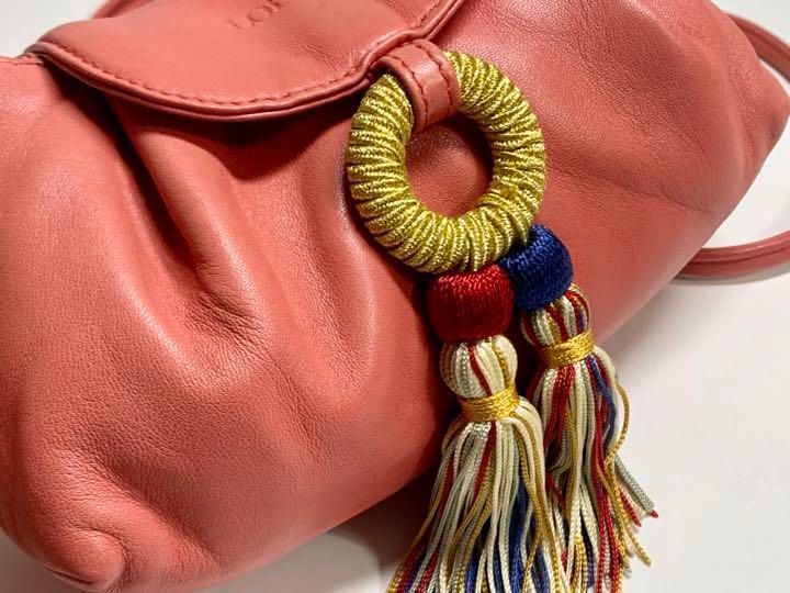 LOEWE ロエベ ショルダーバッグ レザー 肩掛け タッセル ポシェット LOEWE ロエベ レザー タッセル ショルダーバッグ ポシェット