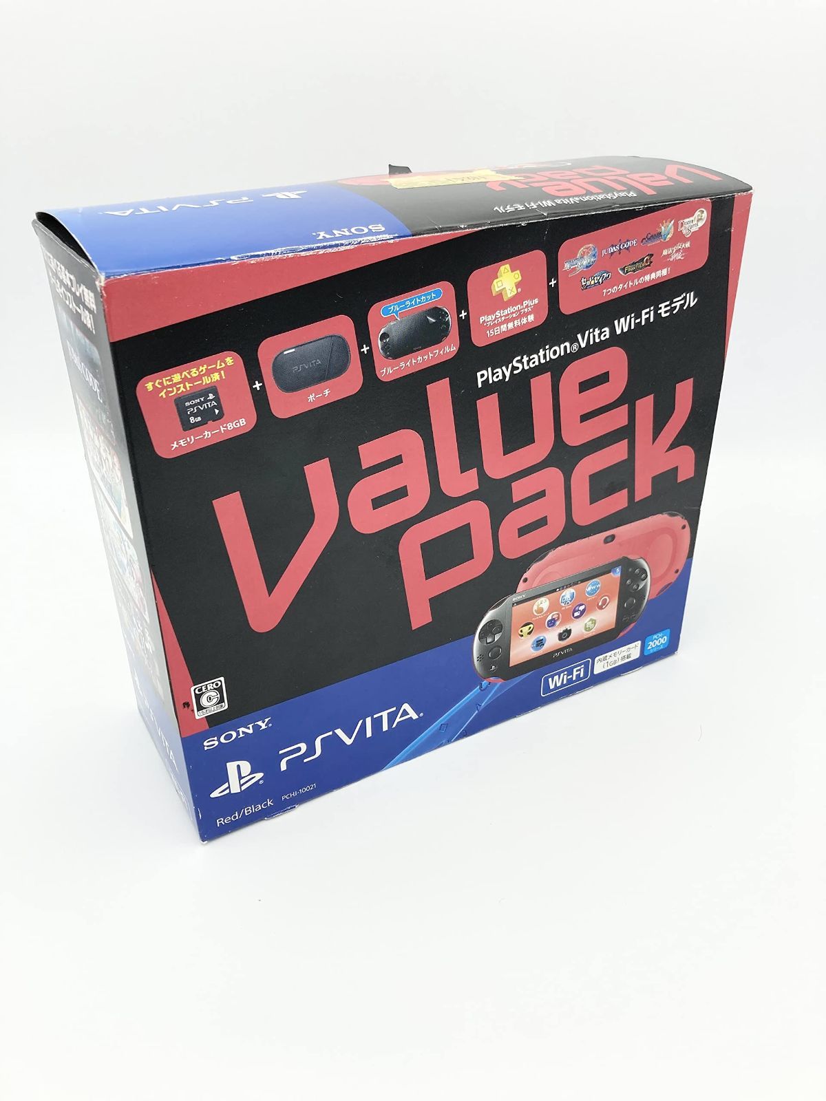 PS Vita Super Value Pack Wi-Fi レッド/ブラック - メルカリ