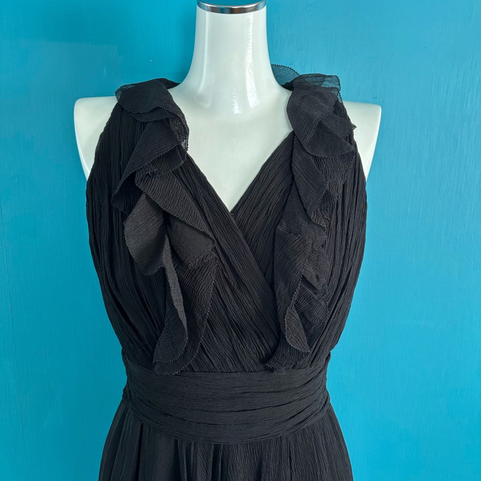 1358 EPOCAエポカ ブラック 38 シルクレースドレス ワンピース - メルカリ