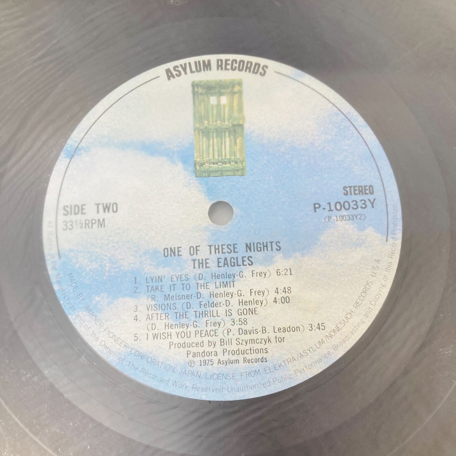 A【希少】LP レコード Eagles イーグルス ONE OF THESE NIGHTS
