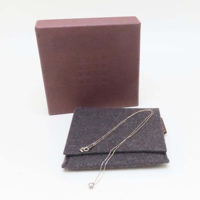 Kashikey カシケイ ソリティア ネックレス 一粒ブラウンダイヤモンド