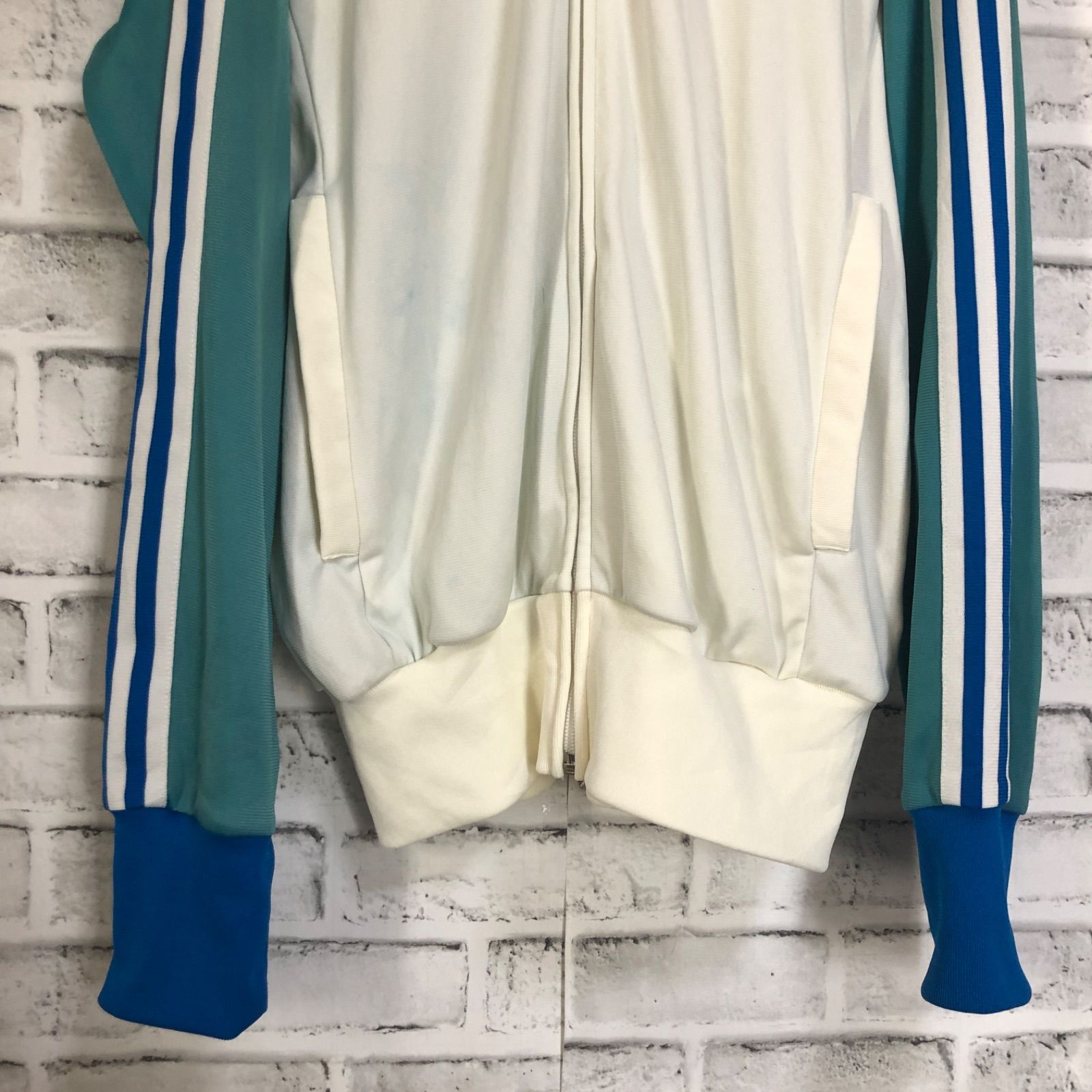 90s⭐️adidas トラックジャケット/ジャージ M 刺繍トレファイル 