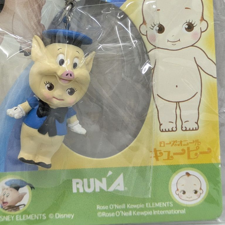 キュージョン 根付ストラップ 【三匹の子ぶた フィドラーピッグ