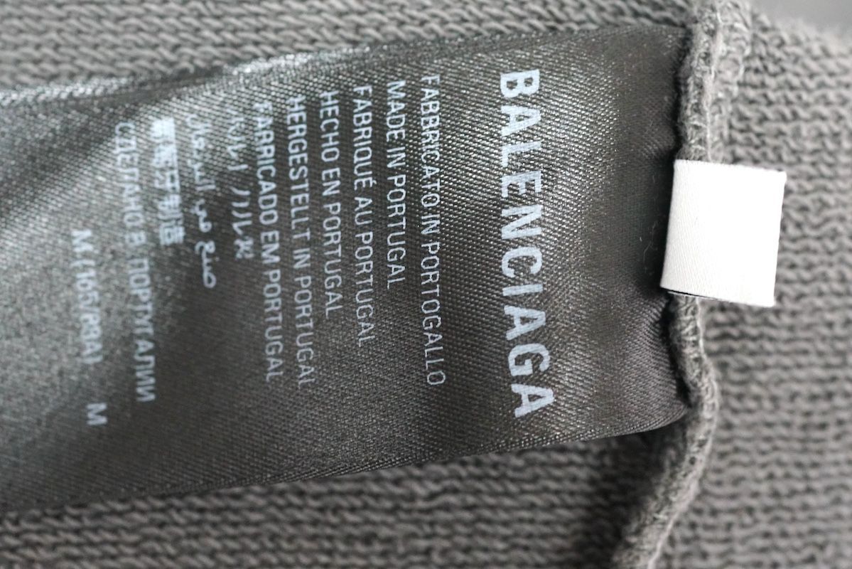 BALENCIAGA バレンシアガ 刺繍ロゴ プルオーバー パーカー