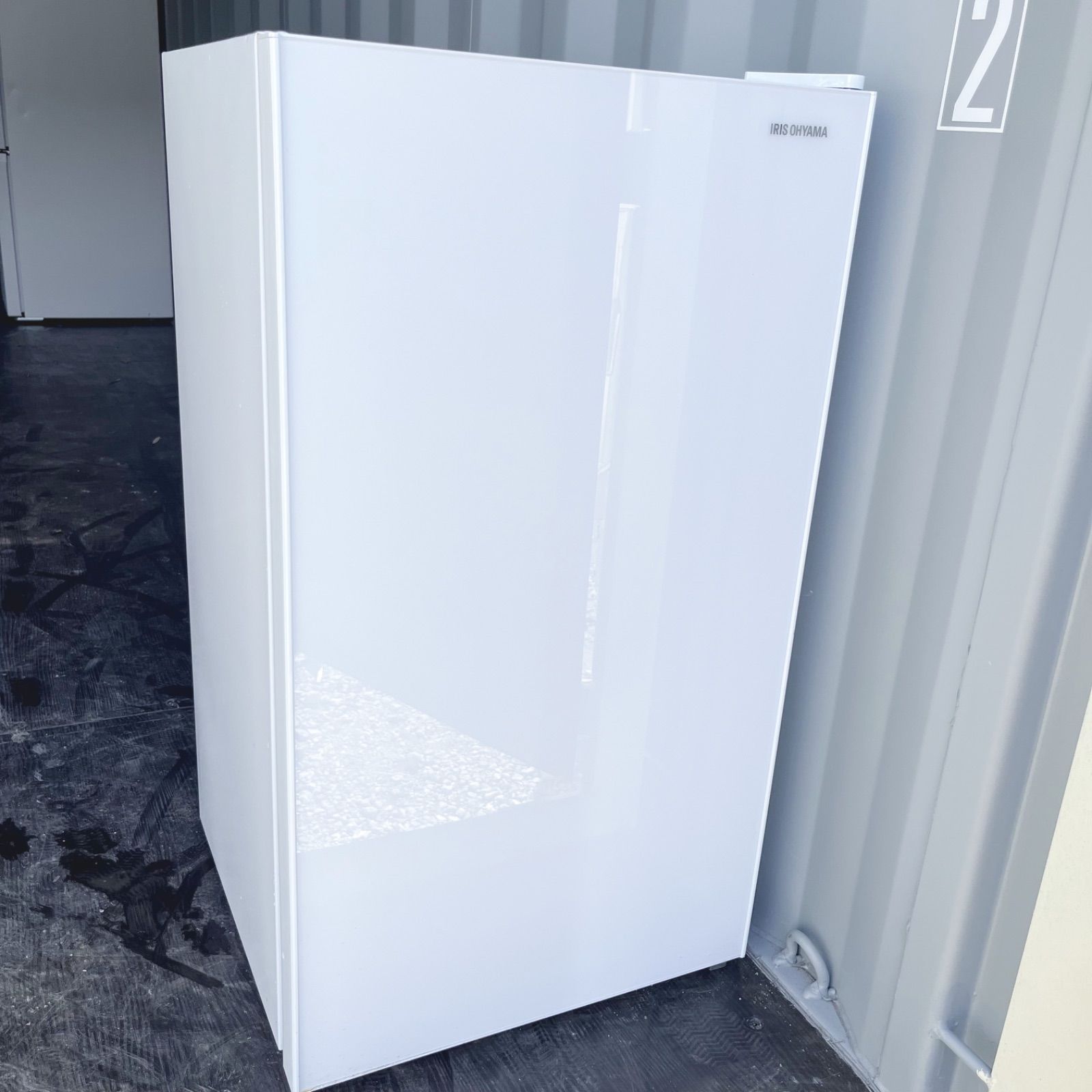 104取付無料！アイリスオーヤマ おしゃれホワイトインテリアワンドア冷蔵庫！ 104取付無料！アイリスオーヤマ おしゃれホワイトインテリアワンドア