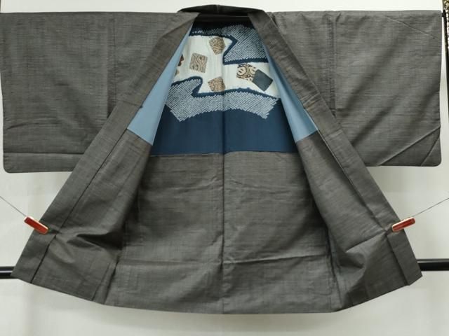 平和屋着物○男性 本場大島紬 アンサンブル 100亀甲 総詰め 正絹 逸品  