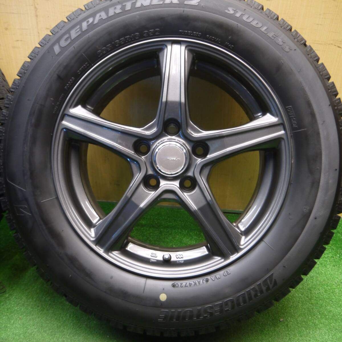 ③ タイヤ新品！ブリヂストン アイスパートナー VIOLENTO アルミホイール付きスタッドレスタイヤ 4本セット　175/65/15 アクア スタッドレスタイヤ ICEPARTNER2（アイスパートナー２） 商品説明
