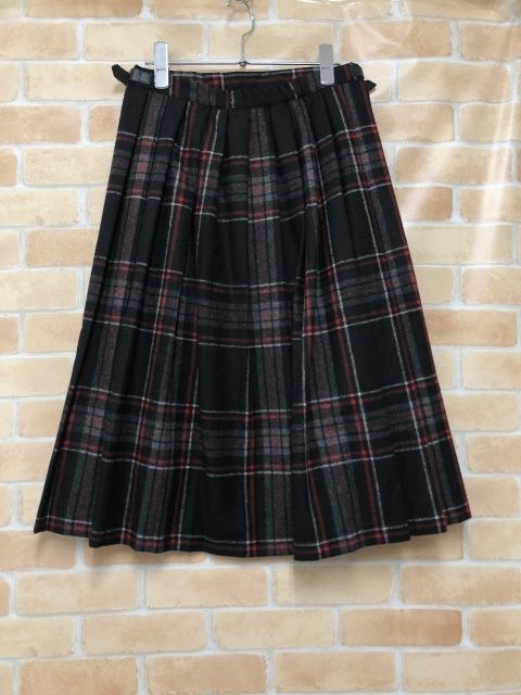 O NEIL of DUBLIN オニールオブダブリン キルトラップスカート ブラック×レッド M 111439121