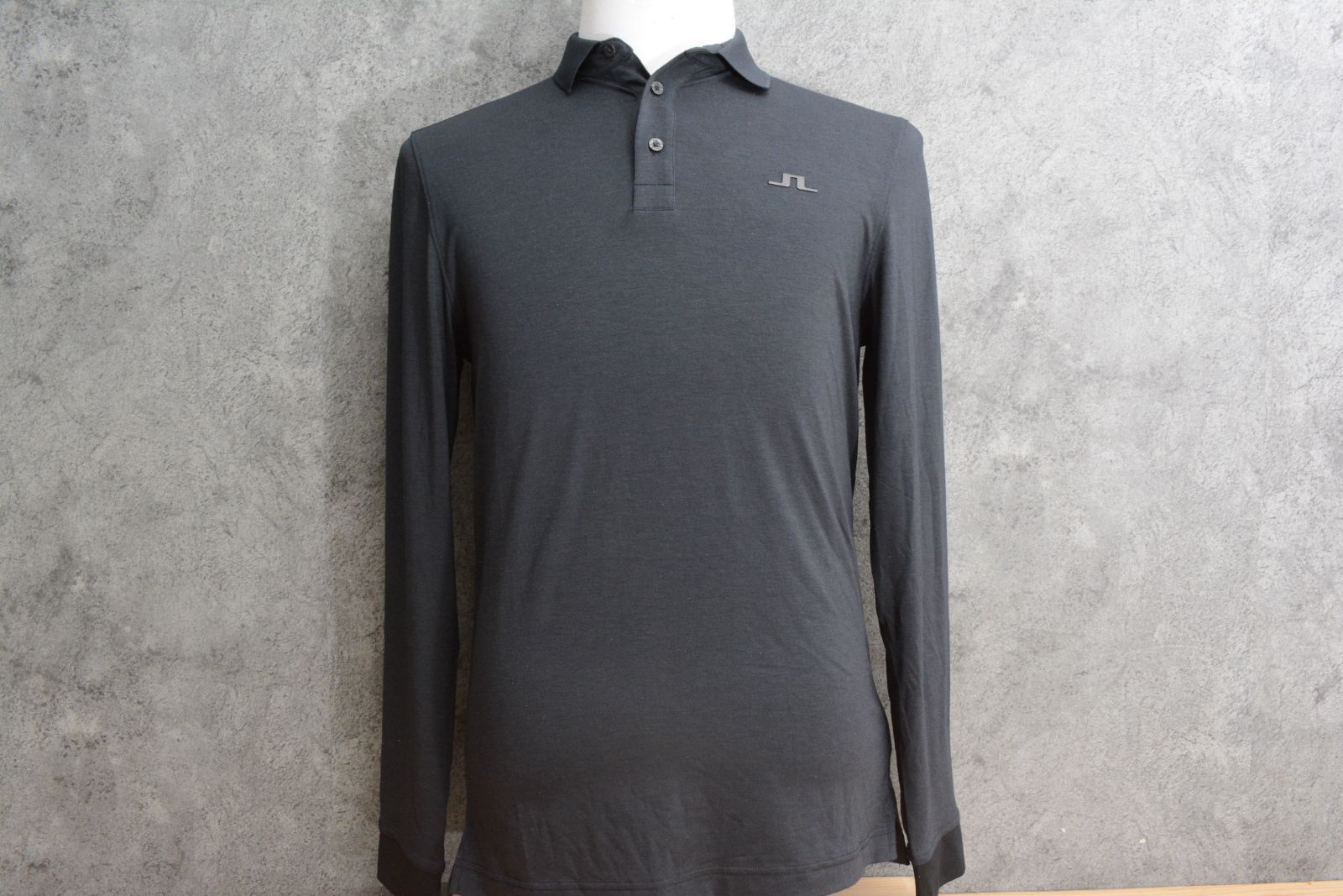 J.LINDEBERG ✨美品✨ 長袖 ポロシャツ ロゴ 刺繍 大きいサイズ J.LINDEBERG ポロシャツ 「J.LINDEBERG/GOLF」袖ロゴ刺繍ポロ