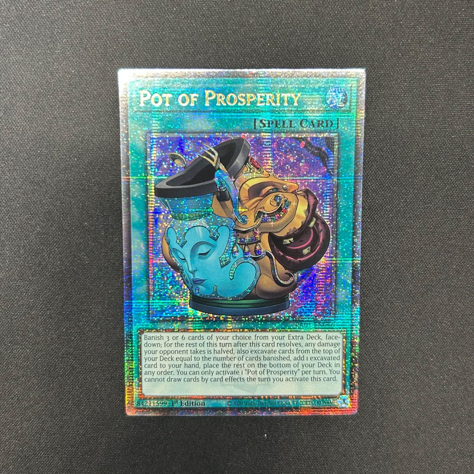 遊戯王 英語版 金満で謙虚な壺 POT OF PROSPERITY 25thシークレットレア RA01-EN066 A002 - メルカリ