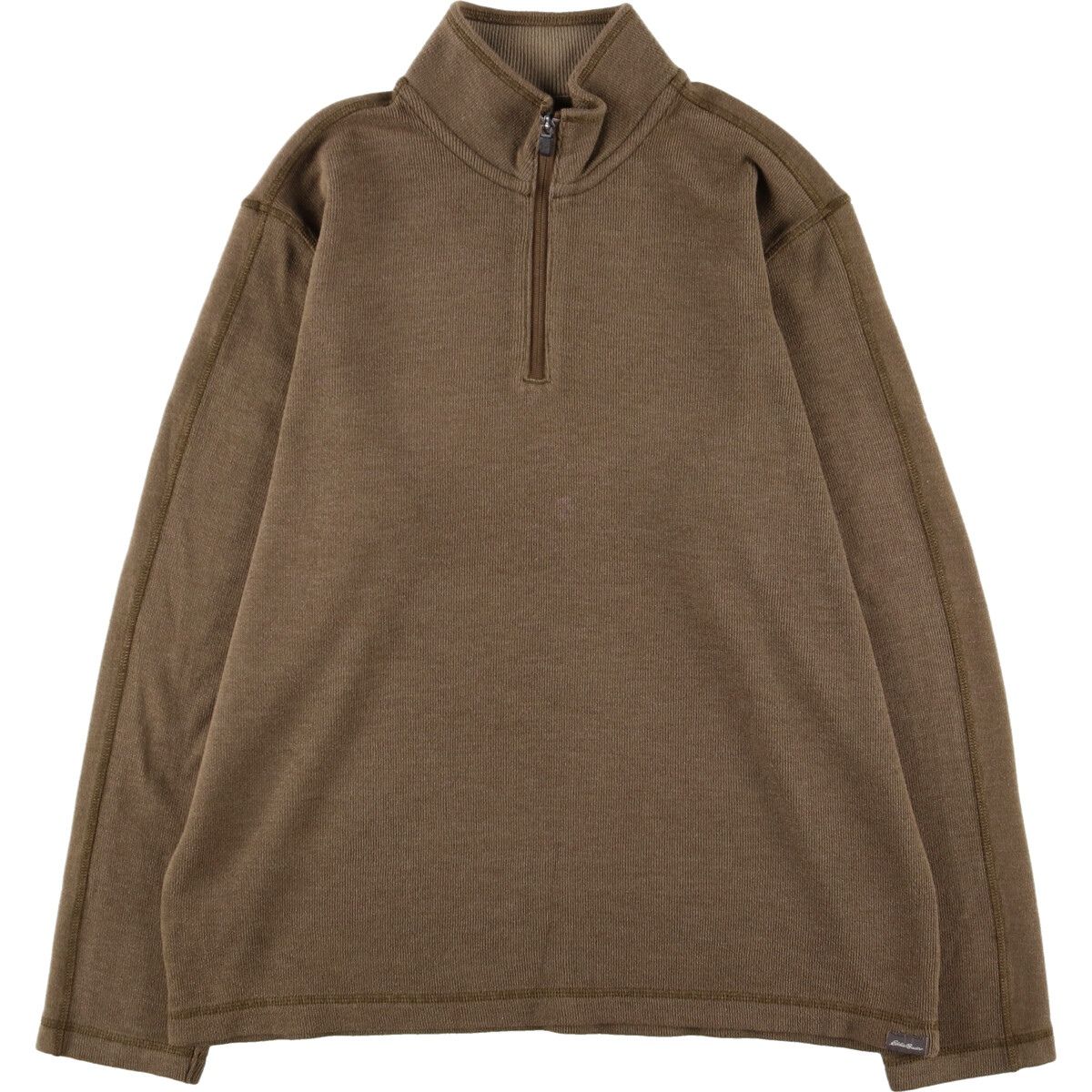 古着 エディーバウアー Eddie Bauer コットンニットハーフジップセーター メンズL /eaa363786 【中古】/eaa363786