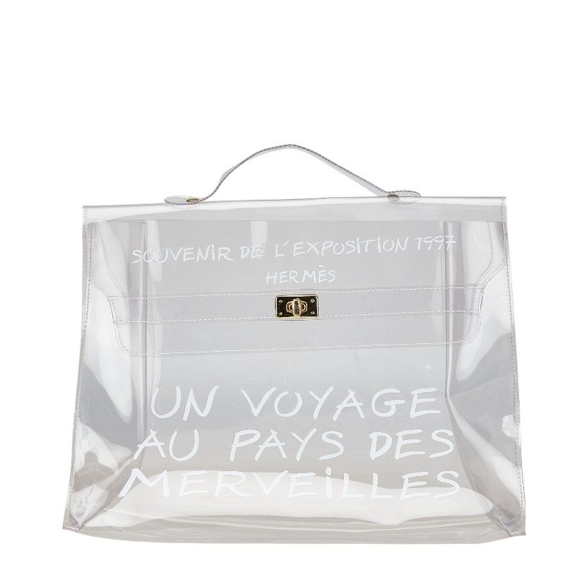 HERMESビニールケリー 不思議の国 エルメスへの旅展 エルメス ビニールケリー 不思議の国 エルメスへの旅展 ハンドバッグ