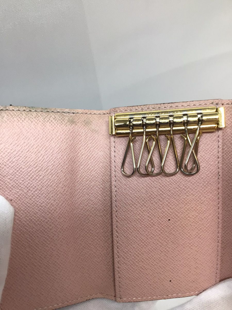 Louis Vuitton ルイヴィトン ミュルティクレ6 ダミエ ピンク