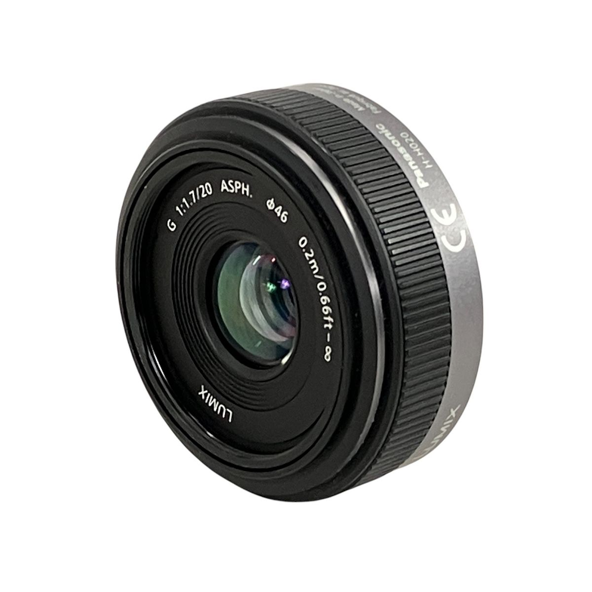 Panasonic LUMIX G H-H020 1 1.7|20 ASPH. 46 0.2m|0.66ft カメラ レンズ パナソニック W9921808