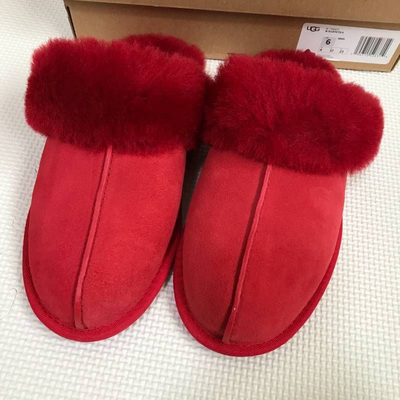 タ UGG アグ スカフェット II Scuffette 23㎝ レッド系
