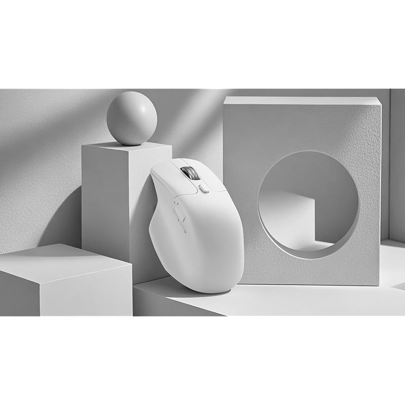 Keychron M6 ワイヤレスマウス 2.4 GHz Bluetooth 5.1 有線マウス PixArt 3395センサー プログラム なボタン搭載 サイドスクロールボタン搭載 最大26 000 DPI 650IPS 78 0