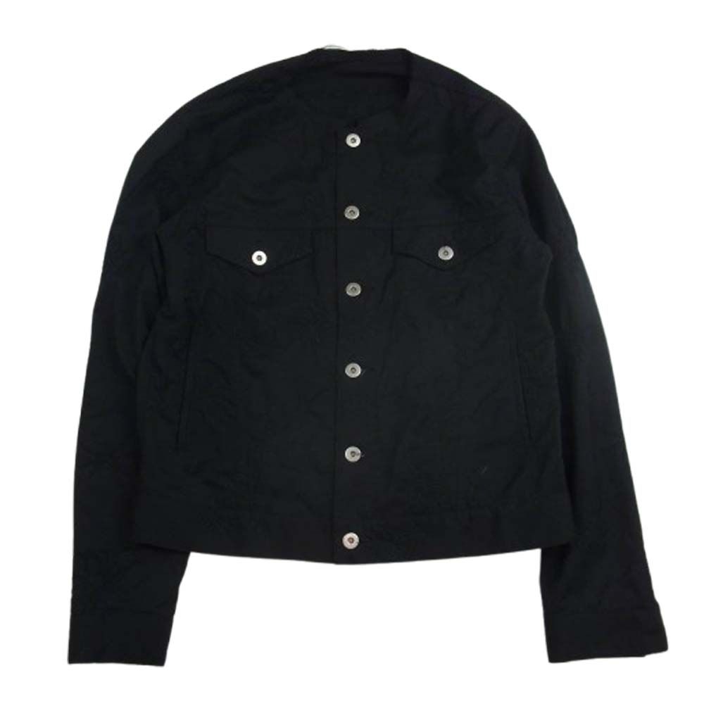 BLACK COMME des GARCONS ブラックコムデギャルソン AD2025 1M-J027 ノー 刺繍 ショート ジャケット ブラック系 S
