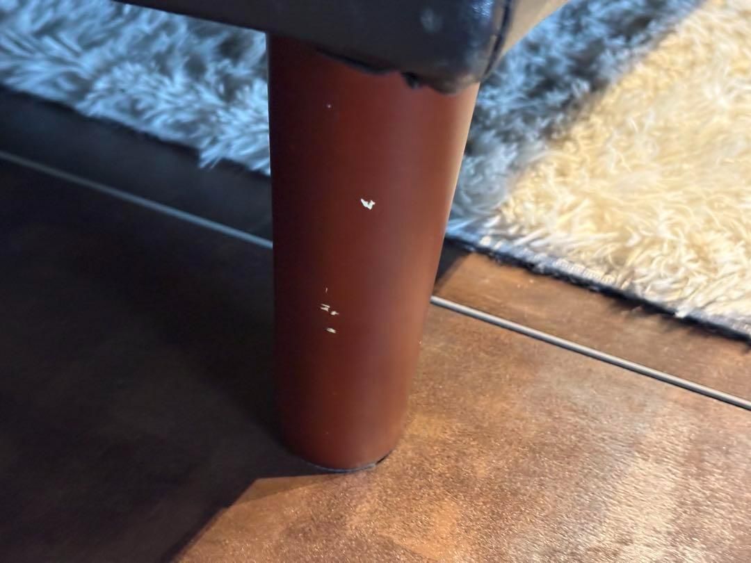 希少　3Pソファ　ソファベッド　ブラックレザー　ボタンダウン　ヴィンテージ　IH 希少 3Pソファ ソファベッド ブラックレザー ボタンダウン