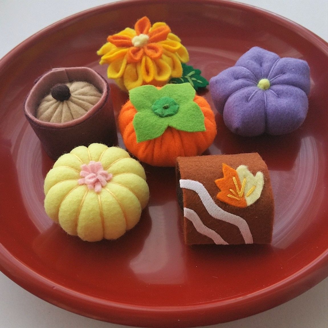 ★オーダーページ★羊毛フェルト製 和菓子4点セット【匿名配送】 ぺろけとちち