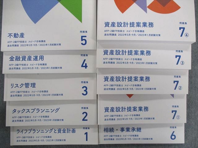 UC03-051 フォーサイト AFP・2級/3級FP技能士 テキスト/基礎/過去問講座など 2022年・2023年合格目標 状態良品 ★ 00L4D