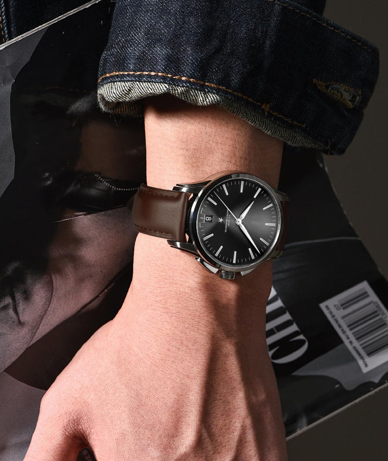 サイズ42！サテンライナー＆オイルドレザー！レア品番119P！ショットCHP