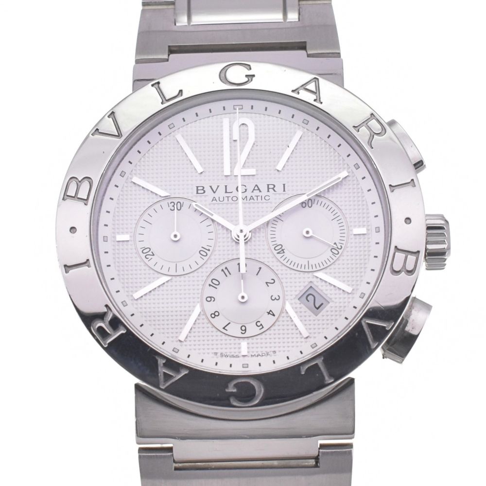 ブルガリ BVLGARI BB42SSCH ブルガリブルガリ クロノグラフ デイト 自動巻き メンズ L 142929