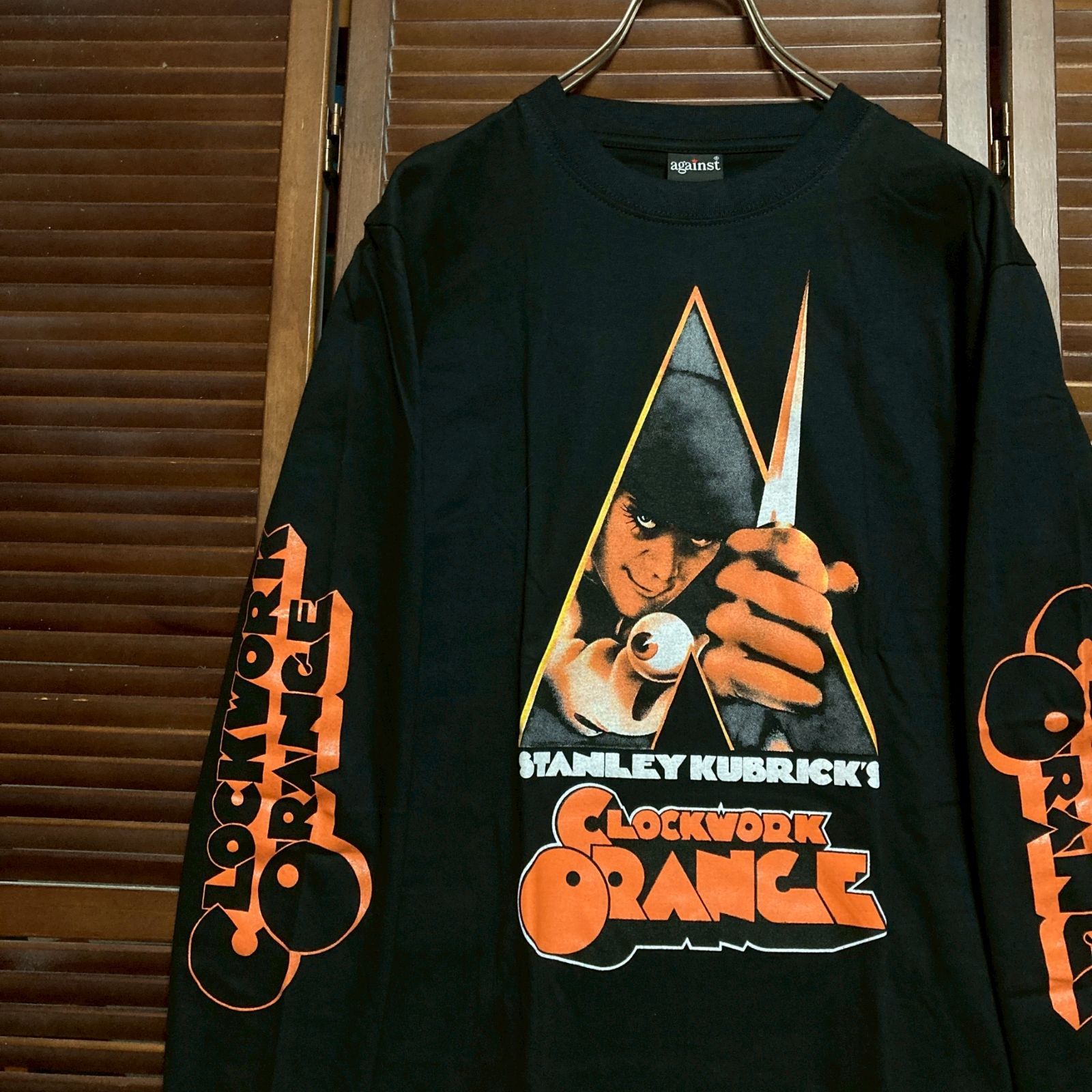 ヴィンテージ　時計じかけのオレンジ　キューブリック　ムービー　映画　Tシャツ　黒 Tシャツ 時計仕掛けのオレンジ CLOCKWORK ORANGE brw 黒 ブラック 時計