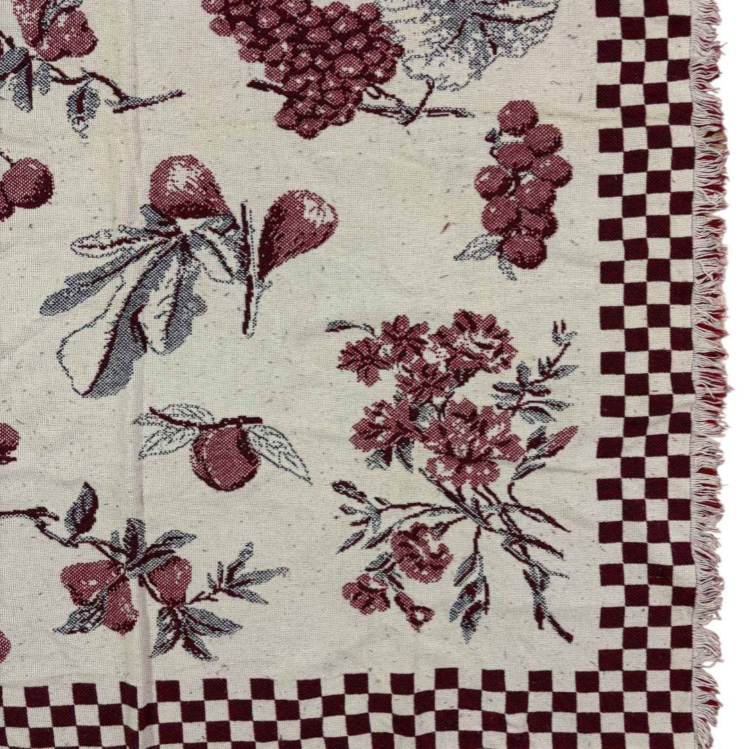 vintageラグ カーペット ぶどう レモン フルーツ チェック 1683 vintageラグ カーペット ぶどう レモン フルーツ チェック 1683 【公式