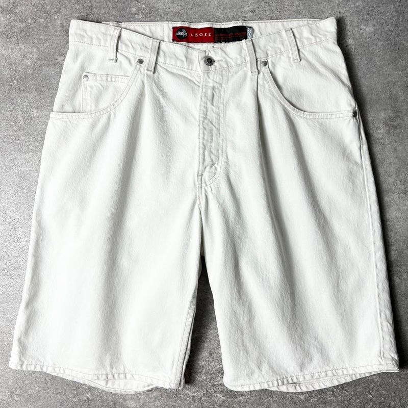 90s Levis シルバータブ LOOSE ホワイト デニム ショート パンツ 36 | 90年代 アメリカ製 リーバイス Silver Tab ワイド ルーズ
