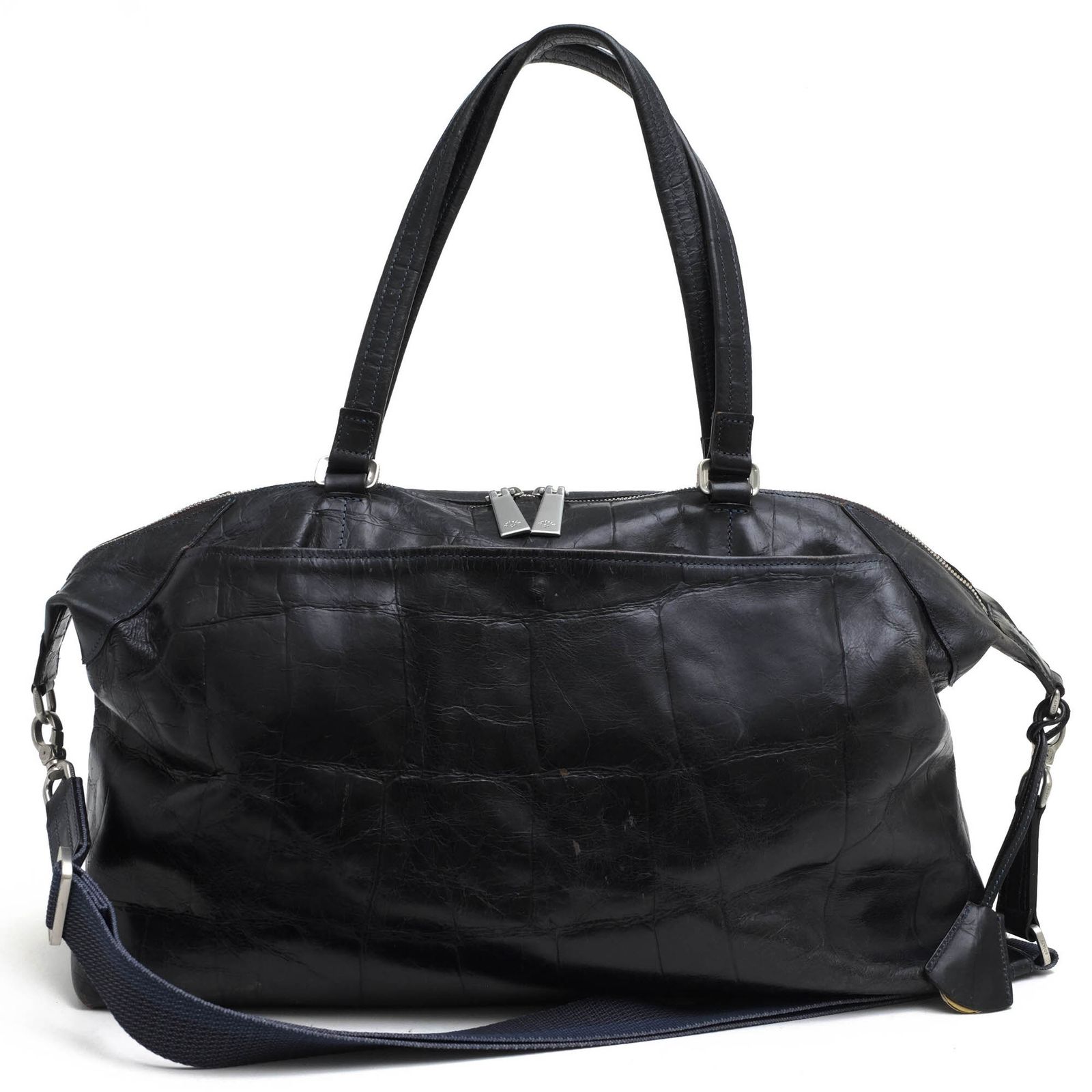 aniary 迷彩柄レザーボストンバッグ アニアリ／aniary バッグ ボストン