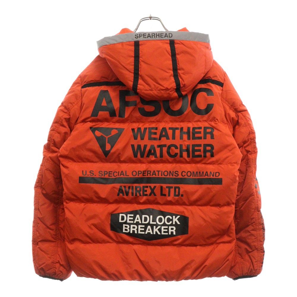 AVIREX (アヴィレックス) AFSOC WW DOWN JACKET ミリタリーダウンジャケット オレンジ 6112170 - メルカリ