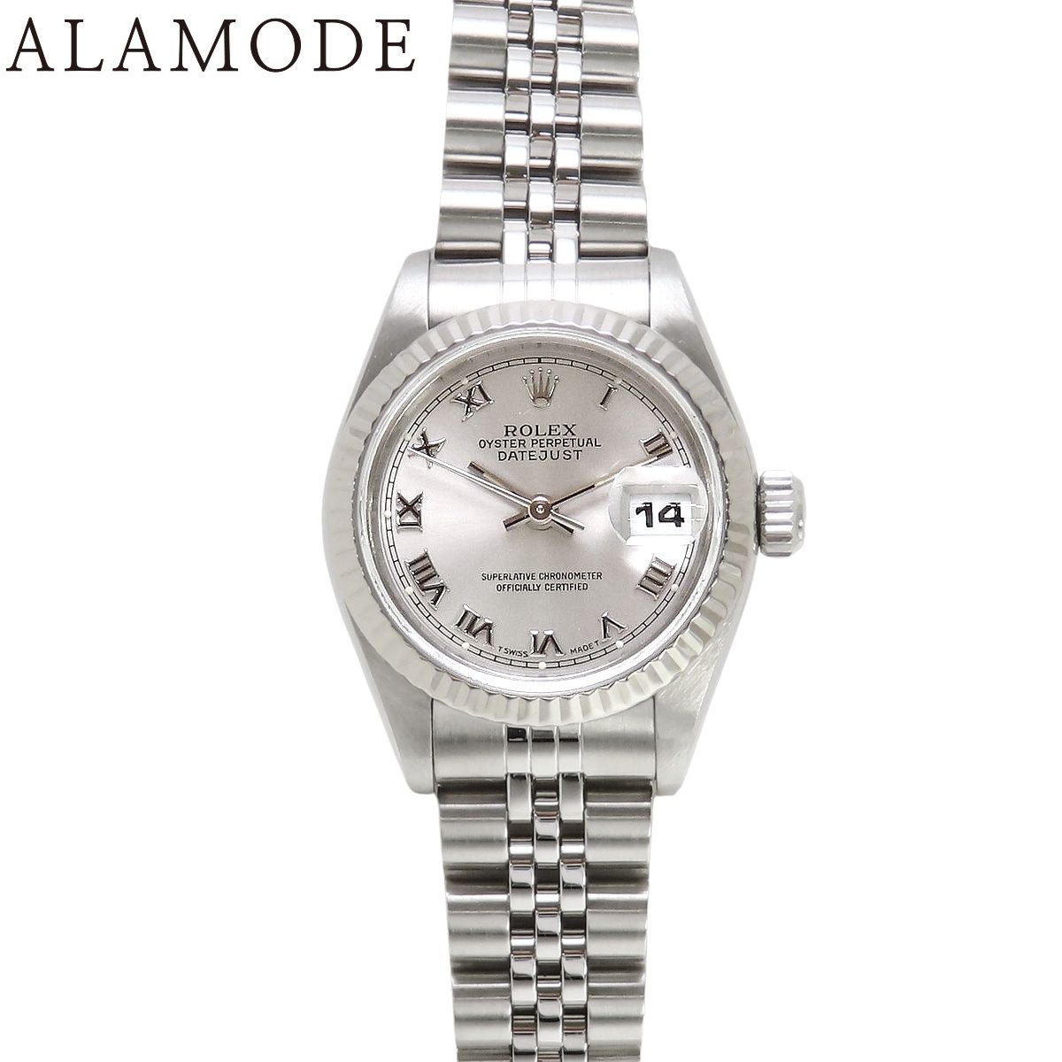 保証書付】ロレックス 69174 デイトジャスト WG/SS T番 自動巻き