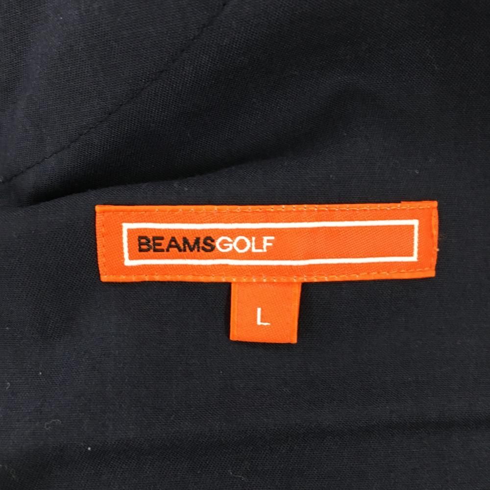 BEAMSGOLF - 【美品】ビームスゴルフ パンツ ネイビー 無地 ロゴ刺しゅう メンズ L ゴルフウェア BEAMS GOLF BEAMS GOLF 【美品】ビームスゴルフ パンツ ネイビー ロゴグレー
