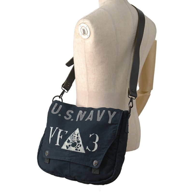 TOY'S McCOYフェリックス ネイビー デッキ ショルダー バッグ TOYs