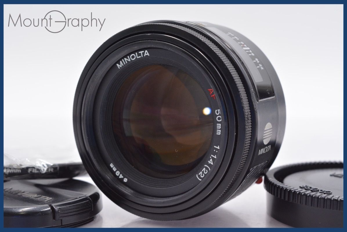 ☆良品☆ ミノルタ MINOLTA AF 50mm F1.4 前後キャップ&レンズ