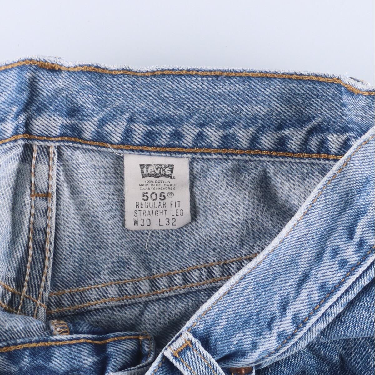 古着 リーバイス Levi's 505 REGULAR FIT STRAIGHT LEG テーパード ...