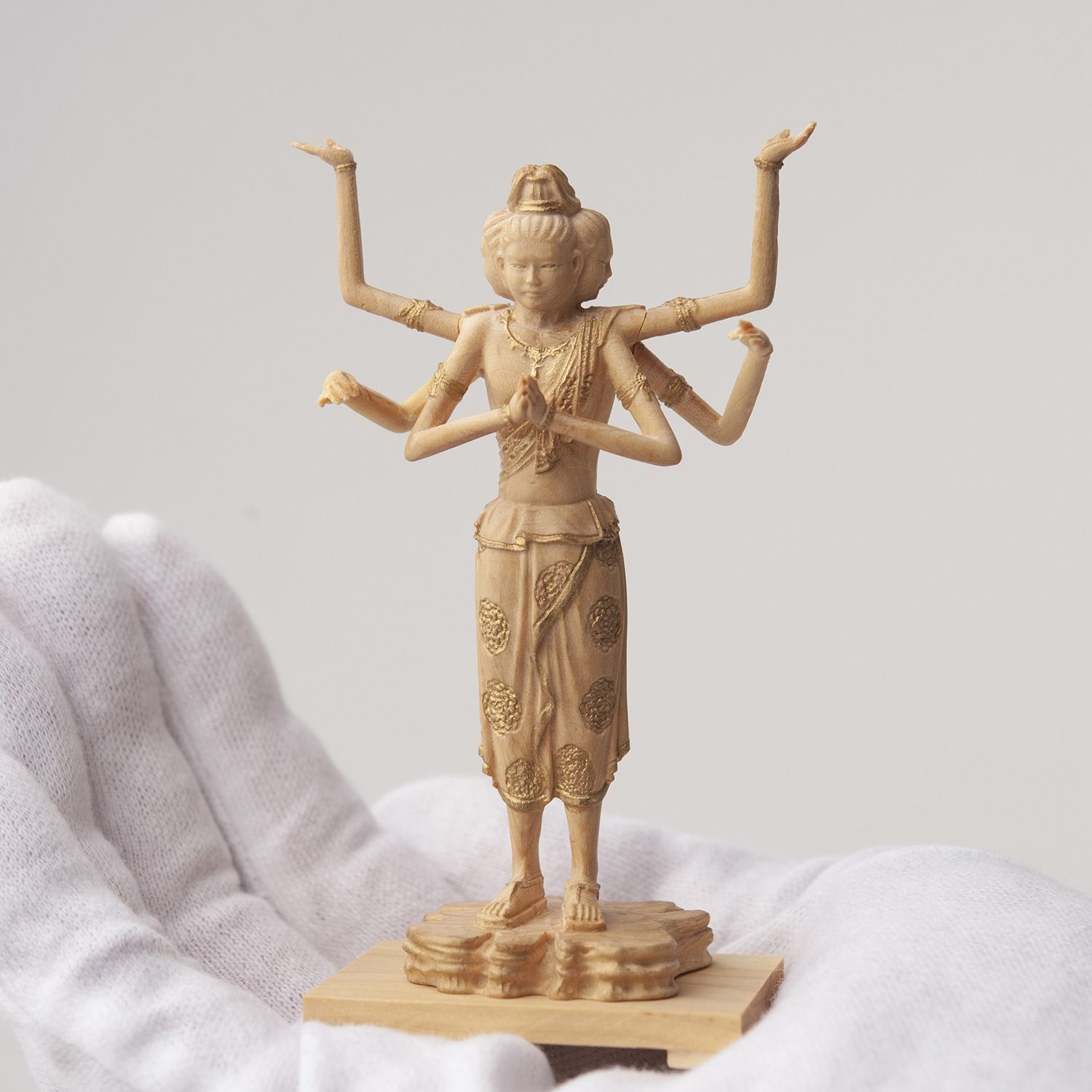 メーカー直送 小仏 阿修羅‐阿修羅王 阿修羅像 興福寺 柘植 ツゲ 仏像 木彫 彫刻 桐箱 ミニ仏像 置物 ギフト プレゼント MORITA WWW_SKLAD-KIRPICHA_RU