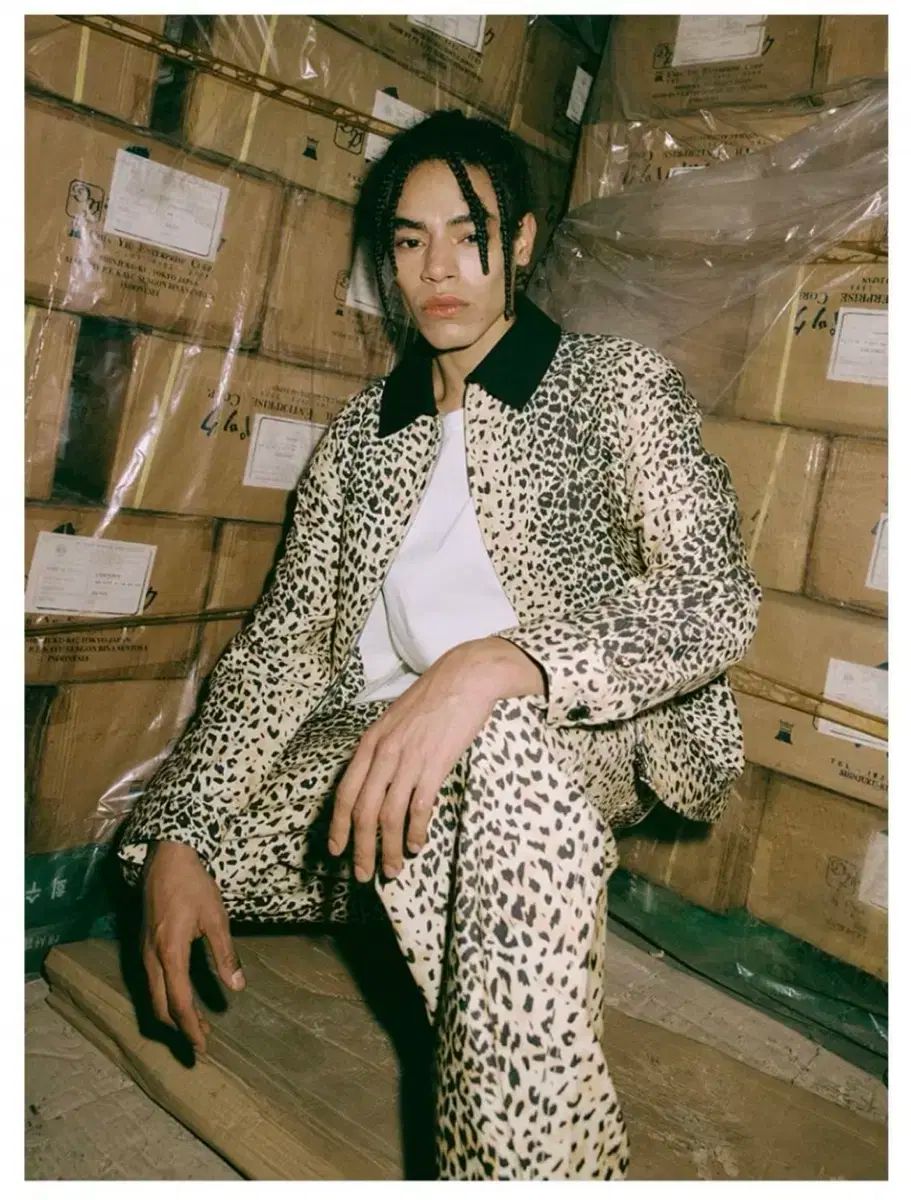 EXTRAORDINARY エクストラオーディナリー レオパード ジャケット L