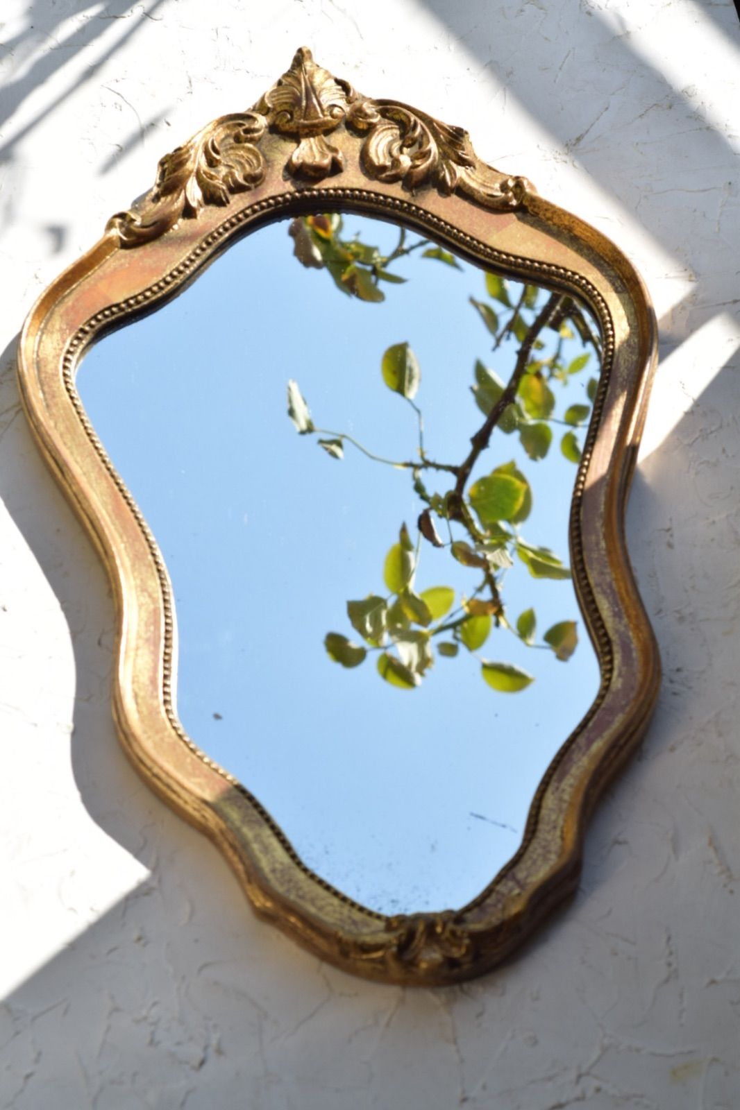 トールペイント作品 鏡 トールペイント作品 壁掛け鏡(製作:津田則子