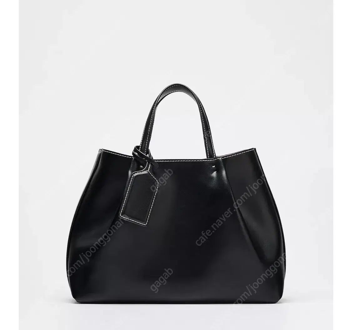 ★ZARAザラシティートートショルダーバッグ 1 落ち着いて (新製品なし) ZARA(ザラ) トップステッチ シティ