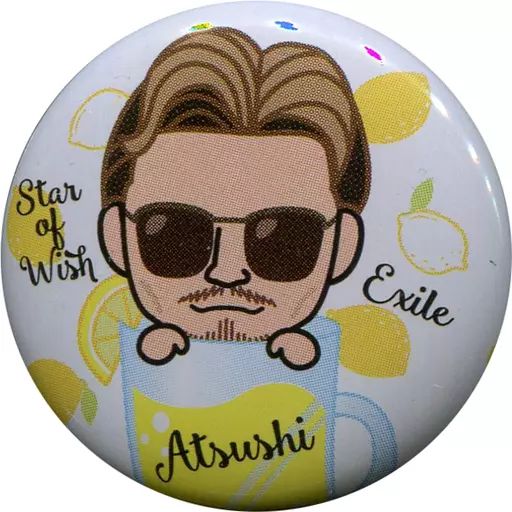 中古】バッジ・ピンズ(男性) EXILE ATSUSHI(イラスト) 缶バッジ