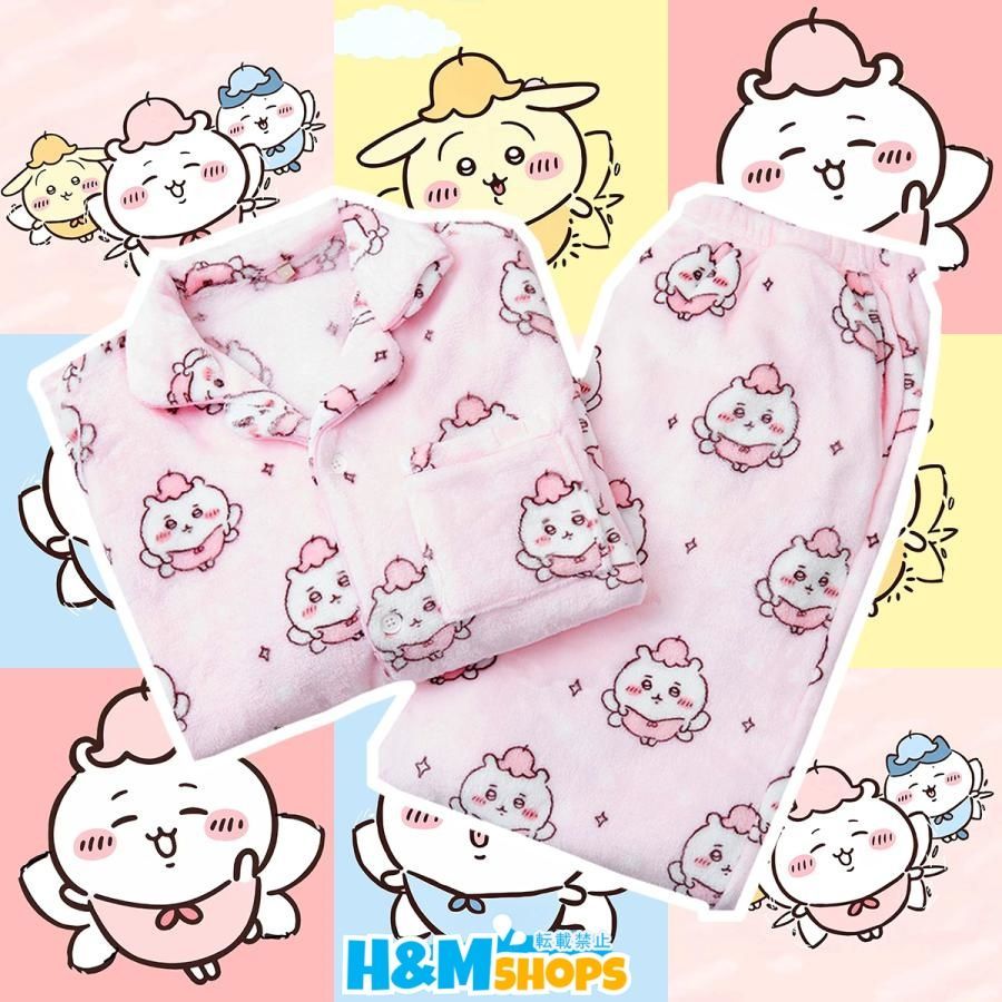 新品 ちいかわ ルームウェア ハチワレ ウサギ パジャマ 可愛い