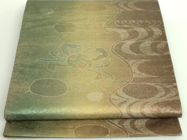 平和屋本店□極上 石川県指定無形文化財 牛首紬 白山工房 手織り