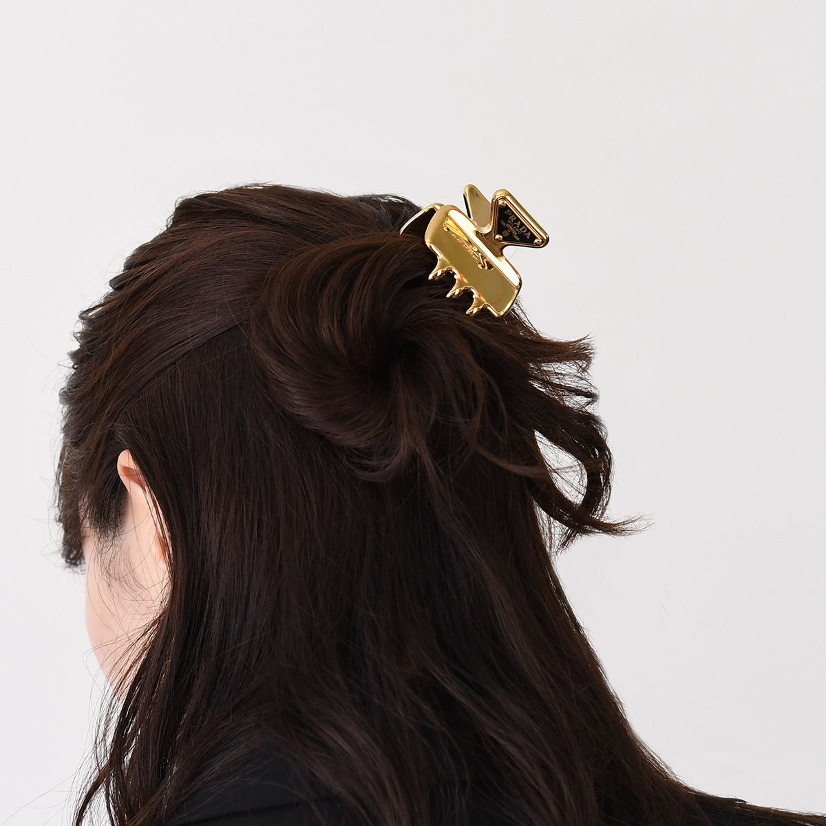 PRADA プラダ ヘアアクセサリー メタル ヘアクリップ 1IF087 2BA6 