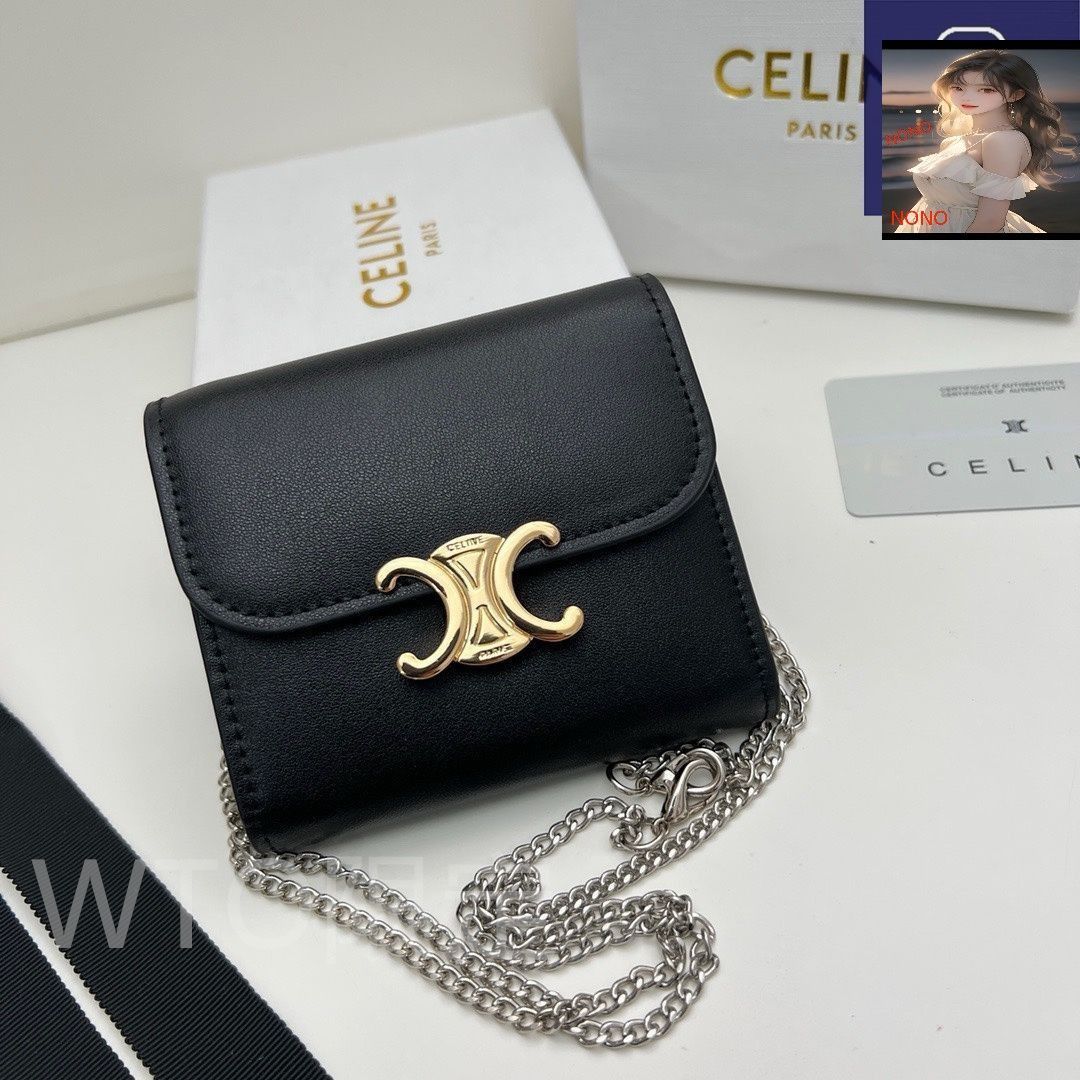本日限定】?Celine トリオンフ チェーンウォレット 10783 ? 高級