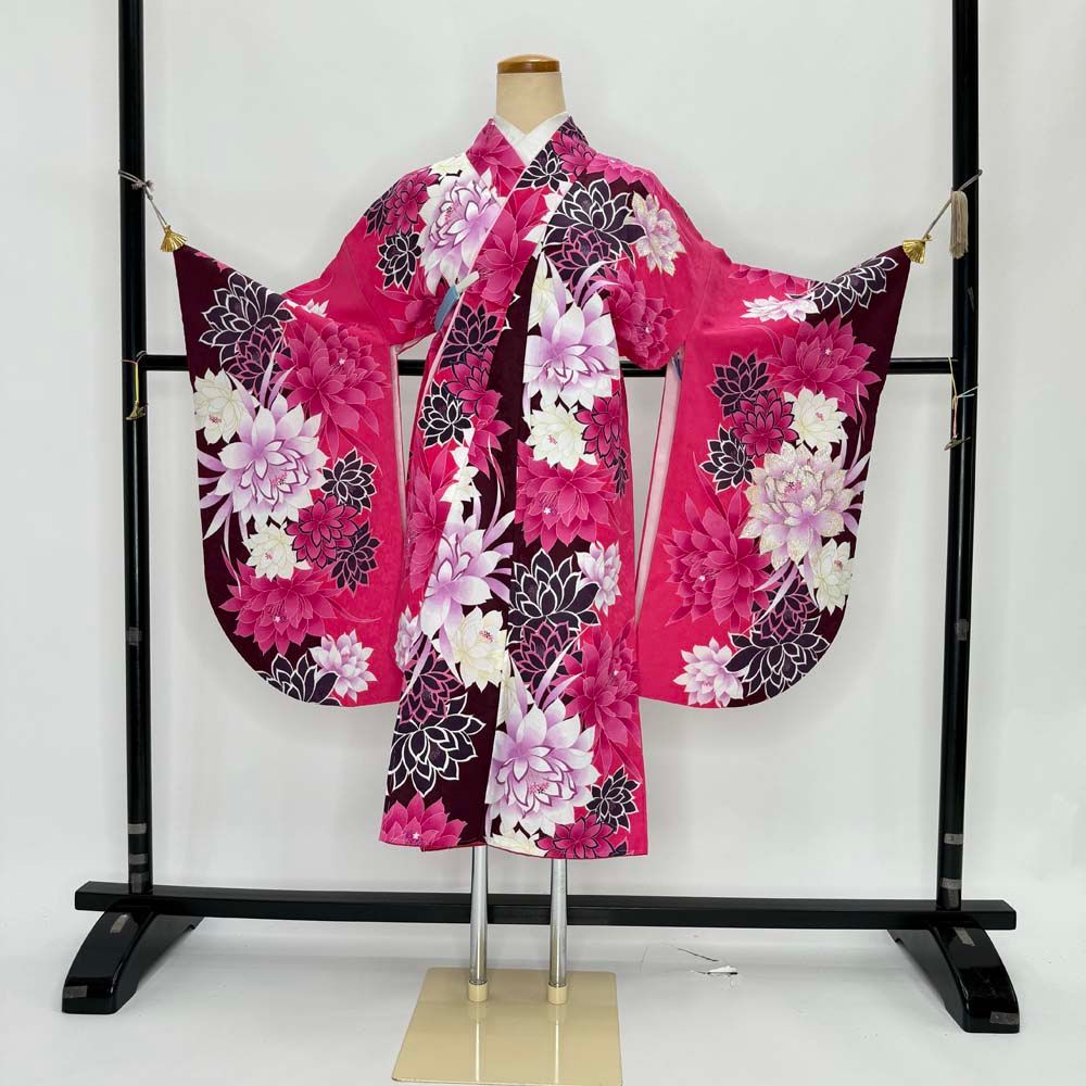 -yosiemon-3点セット Adam＆Eve 女性用 卒業式 色褪せぬ華 着物・袴・袴下帯 ｙ-4 洗える着物 袷 ブランド Adam\u0026Eve-アダムアンドイブ- 小紋 Mサイズ