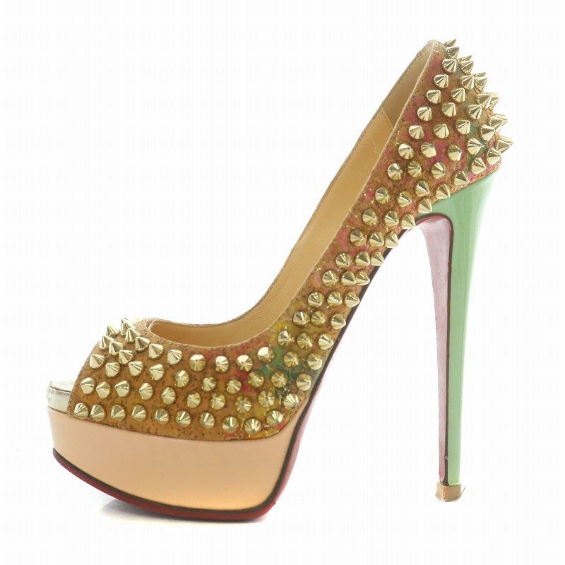 ルブタン★オープントゥパンプス Christian Louboutin クリスチャンルブタン オープントゥ