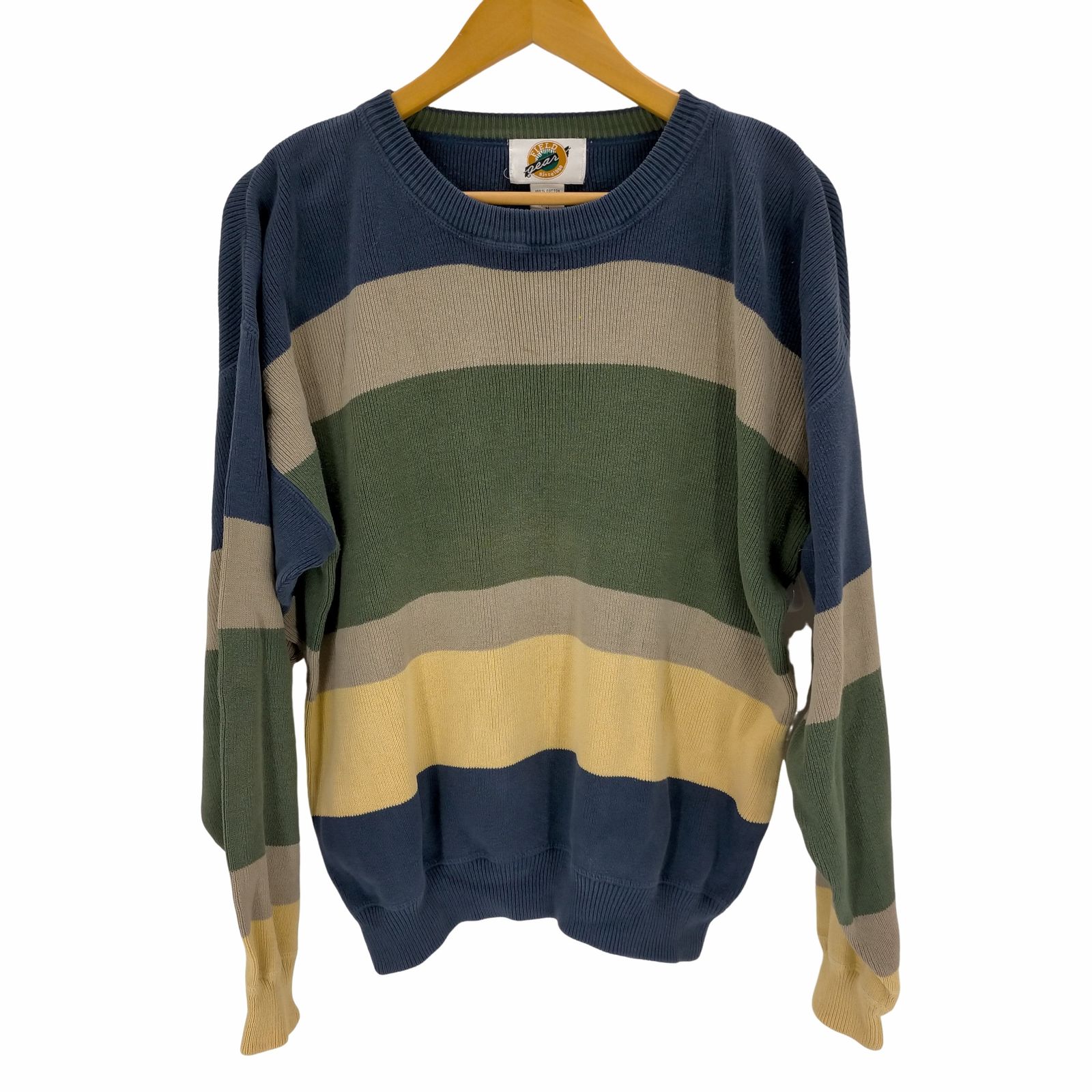 フィールドギア FIELD GEAR 90s マルチボーダー コットンニット メンズ 