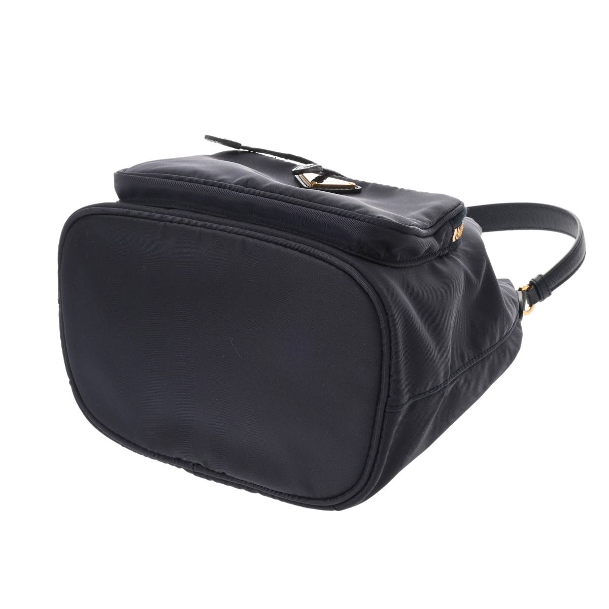 プラダ 巾着 2WAY ネイビー ユニセックス ナイロン ショルダーバッグ