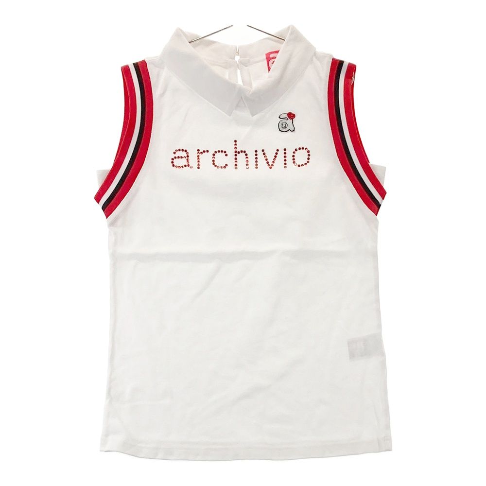 ⭐︎アルチビオ ノースリーブトップス 36⭐︎ サイズ：36 ARCHIVIO アルチビオ ノースリーブ襟付きTシャツ